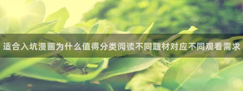 51漫画漫画网址大全:适合入坑漫画为什么值得分类阅读不同题材对应不同观看需求